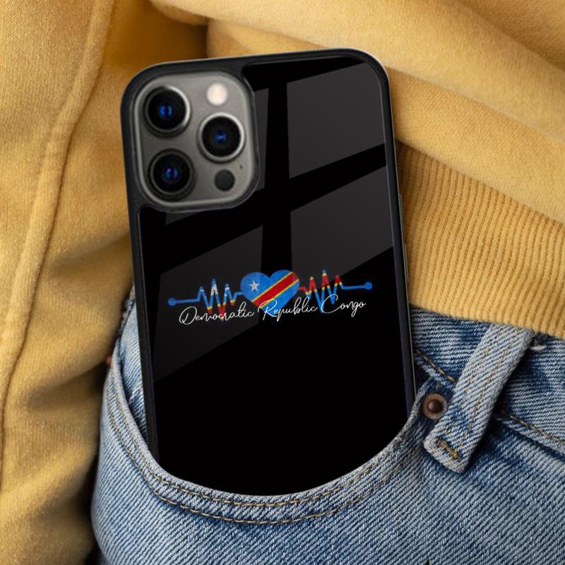 Demokratische Republik Kongo Flagge Weiche Handyhülle für iPhone 17 Air 16e Pro max 15 Pro 13 14 Plus 11 12 MagSafe Magnetische Hülle