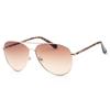 Calvin Klein Gold 60mm Sunglasses Unisex