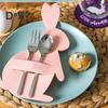 Besteckhalter in Osterhasenform, Filzhalter für Messer und Gabeln, Geschirrhalter, Utensilienhülle für Ostern, Party, Hochzeit, Geburtstag, Dekoration, 12 Stück