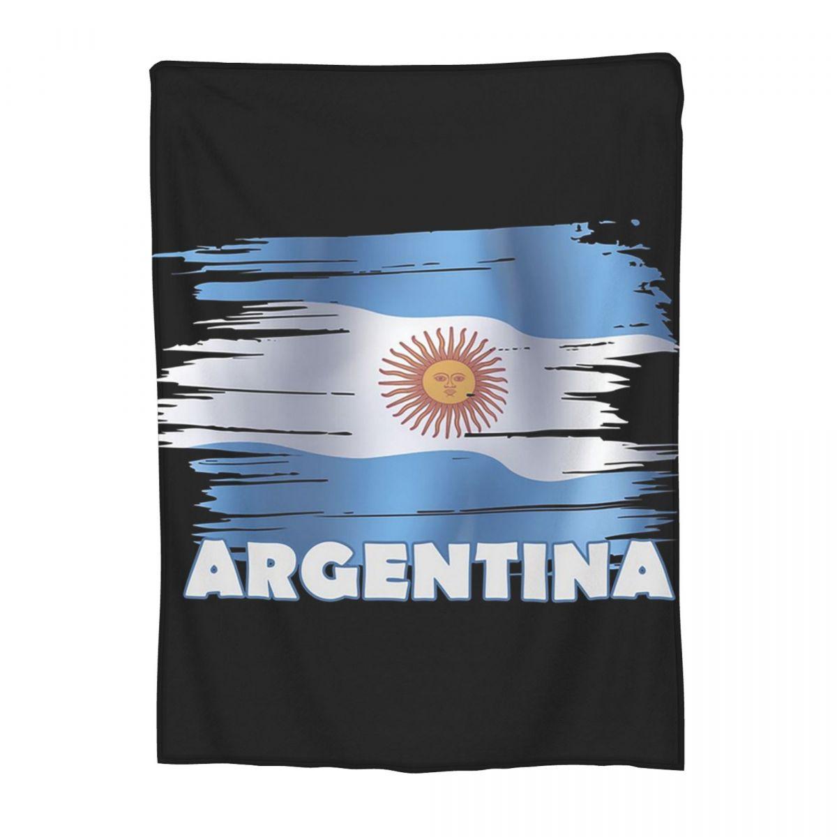Exquisite Fashion Items Unisex Argentina Argentinian National Flag Blankets Soft Warm Flannel Throw Blanket Bedspread For Bed Living Room Picnic Travel Couch