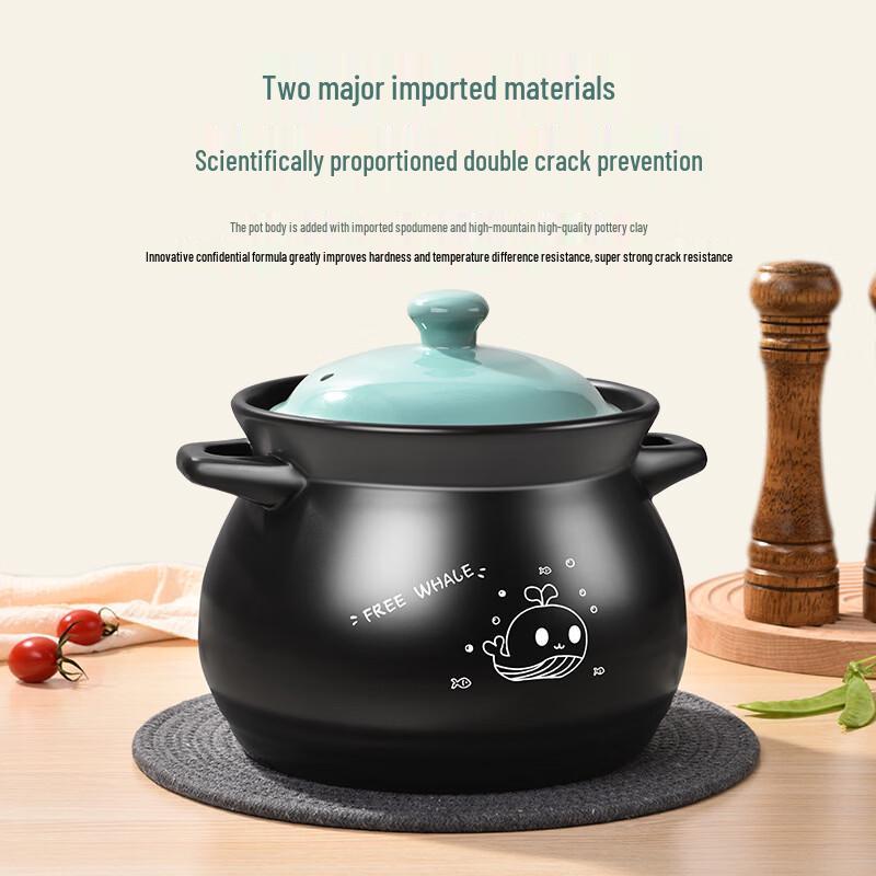 PuPan Heat-Resistant Ceramic Casserole Pot