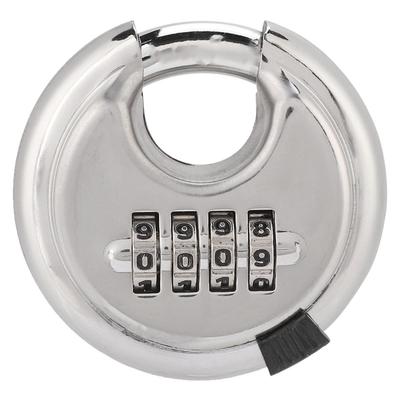 Stainless Steel Password Round  Padlock Key 70mm Thickened 9, 5mm for Outdoor Warehouse Fences