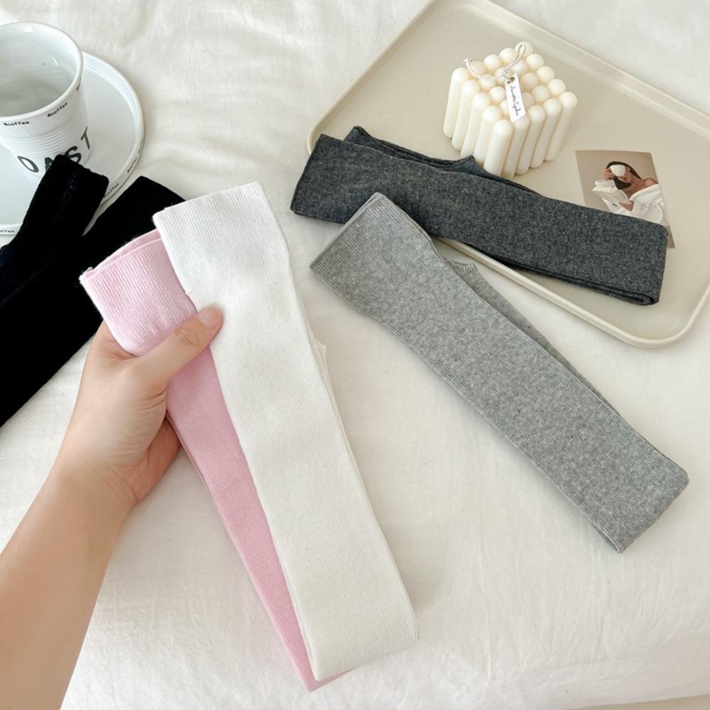 New Over Knee-High Women Stockings Thin Breathable Long Knee Sock Solid Color Cotton Long Knee High Socks Women