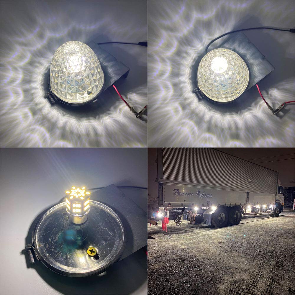 Discover winds super bright S25 G18 single 12V 24V dual use for everything from motorcycles and cars to 3014 54SMD LED bulb white 10 pieces trucks!