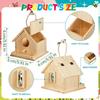 Paintable Bird House Kit Hands-On Activities Birdhouse Building Painting Kit for Spring Summer Home School Classroom Camp