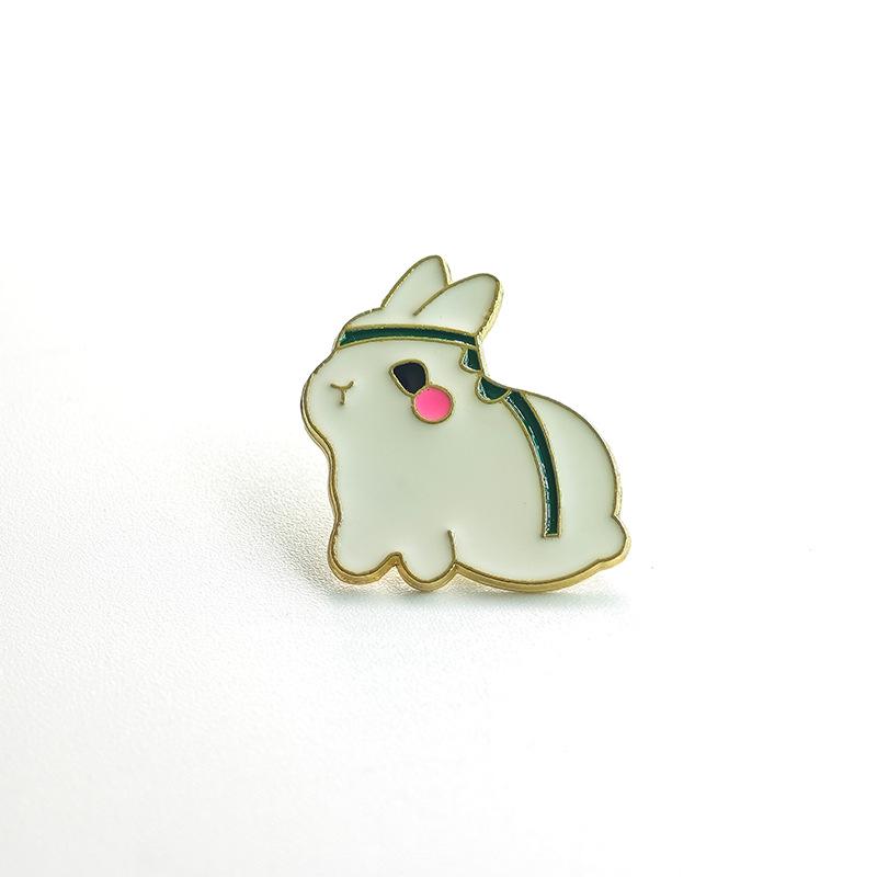 Cute Cartoon Metal Brooch - Trendy Fashion Accessory