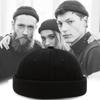 Cotton Brimless Hat Unisex Solid Color Melon Docker Cap Retro Men Women Skullcap  Street