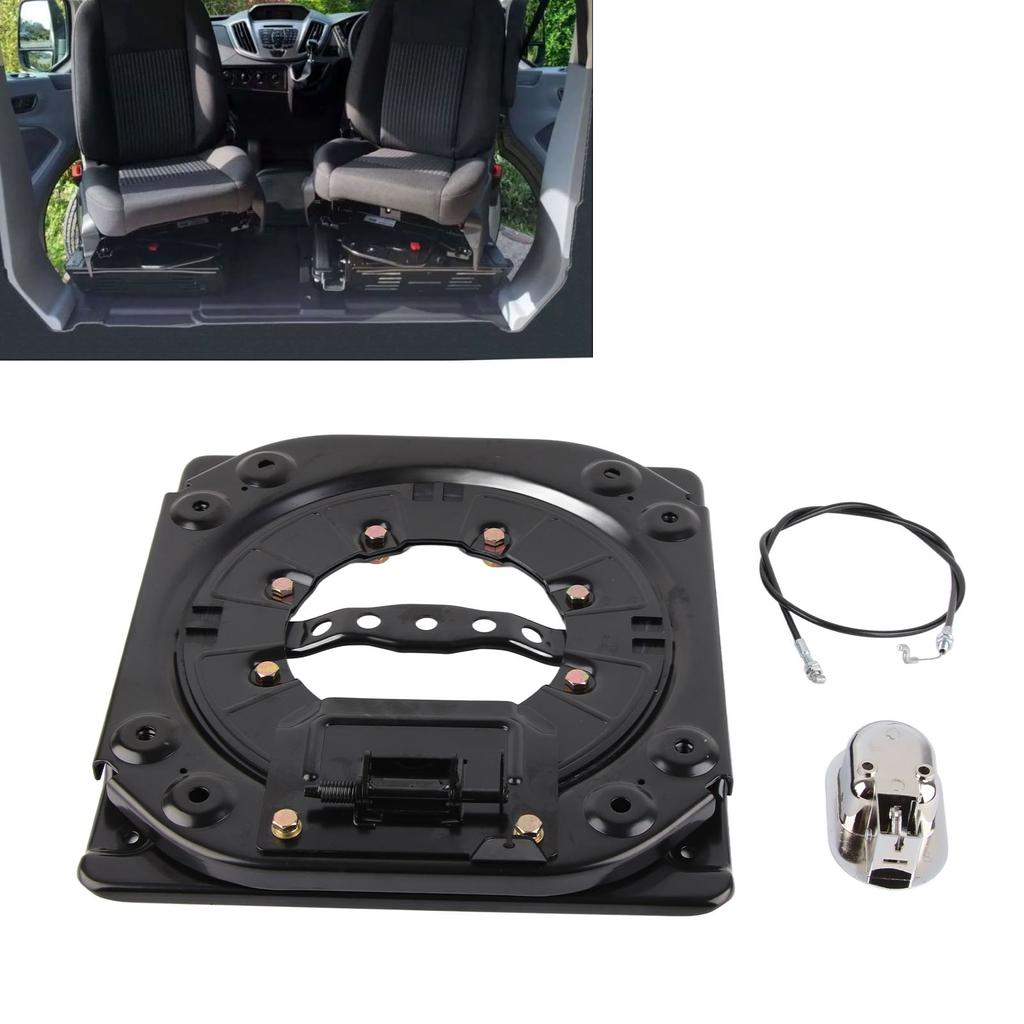 RV Seat Swivel Base 360 Degree Rotatable Stainless Steel Rustproof for Commercial Engineering Vehicl