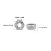 5/10/25/50/100pcs Hex Flange Nuts M3 M4 M5 M6 M8 M10 Black and White Zinc Plated Carbon Steel Metric Hex Nuts
