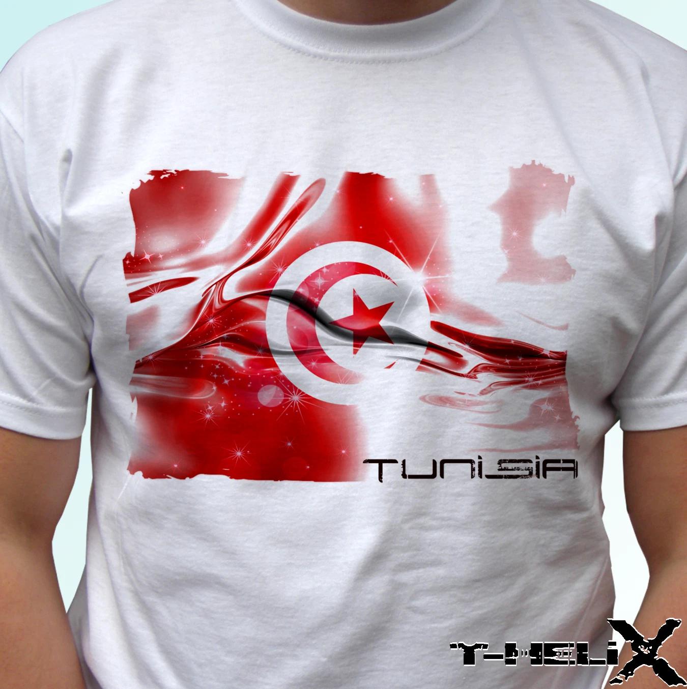 Tunisia flag - white kids boys T-Shirt top country design - s s kids baby sizes 110