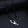 Punk Gothic Metal Wolf Fang Pendant Necklaces for Men Boy Personalized Street Bull Horn Necklaces Wild Party Jewelry Accessories