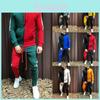 Stylish Men's Tracksuit Suit With Hoodie And Zipper Closure For Gym And Sports
