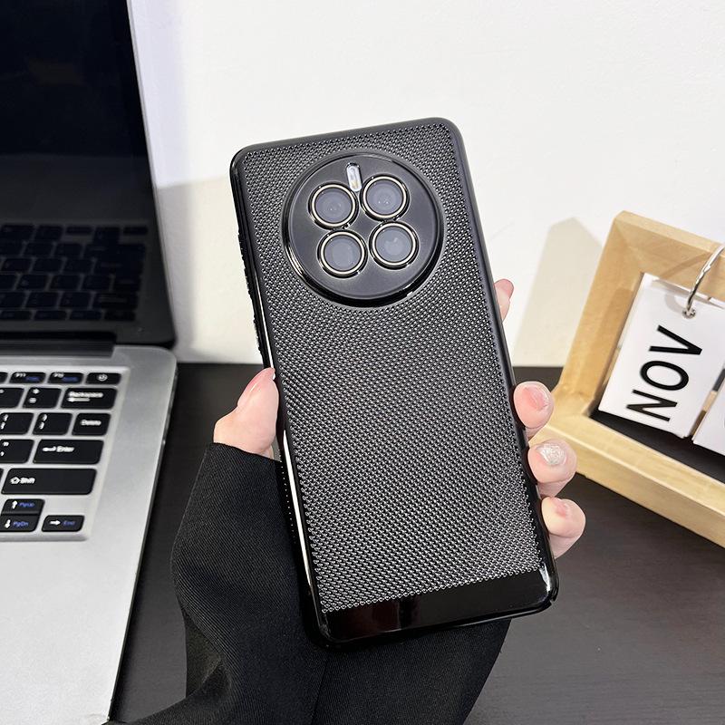 Breathable electroplating heat dissipation is suitable for Huawei mate50 mobile phone case, new 40pro protective case P50 lens film anti-drop.