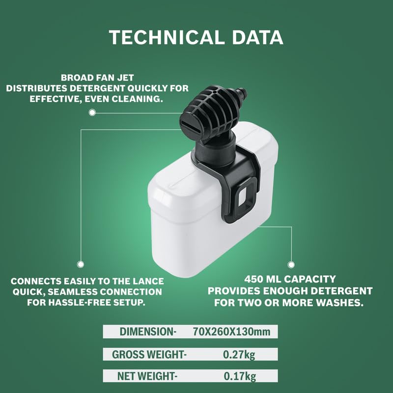 BOSCH Foam Nozzle for Washers Lance F016800509 High-Pressure (Direct Mount)