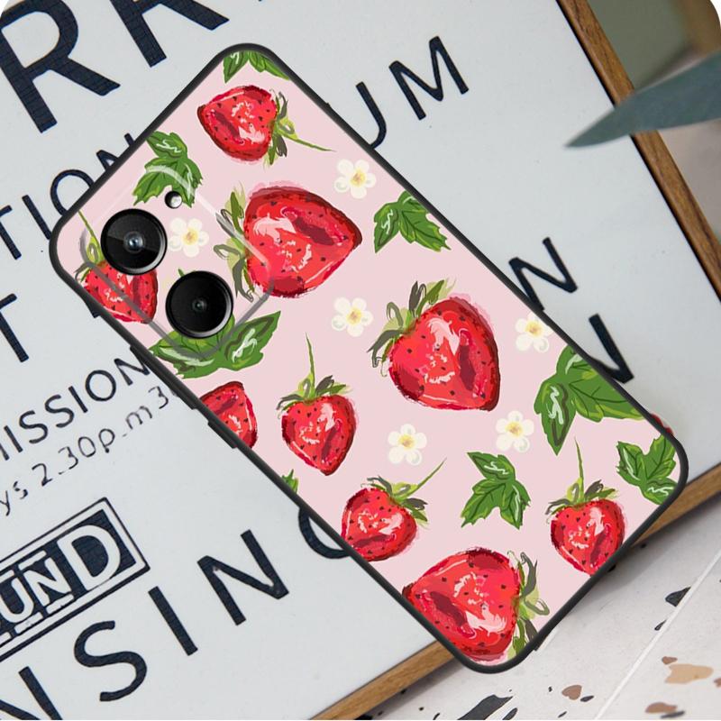 Cute Strawberry For Realme C67 C55 C53 C51 C35 C33 C31 C30 C25s C21Y GT Neo 6 GT5 9 10 11 12 Pro Plus Case