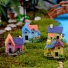 Mini Castle Small House Fairy Garden Miniatures Terrarium Figurines DIY Crafts Figure Moss Ornament Micro Landscape Decor