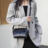 Women's Small Phe Bag Fashiable Oil Wax Cowhide Leather Handbag Versatile and Simple Shoulder Bag High Quality Crossbody Bag