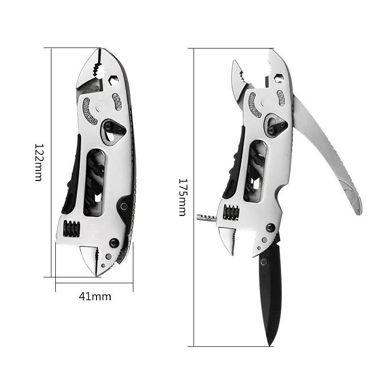 Portable Pliers Pocket Screwdriver Set - Accessories for Handyman,Adjustable Wrench,Screwdriver,Pliers,Knife Compact,Multitool