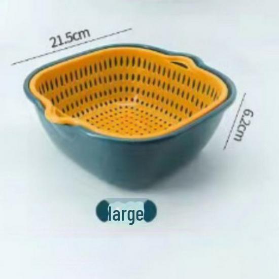 Multi-Function Double-Layer Washing Basket for Fruits & Vegetables