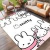 Miffy Print Rug, Washable Floor Carpet, For Entryway Dorm Laundry Room Office Study, Home Decor Birthday Christmas Gift