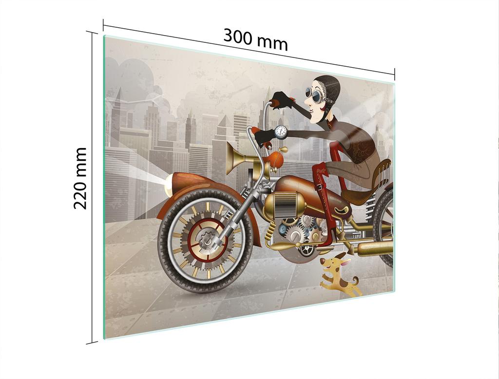 SZKLANA DESKA DO KROEJNIA 30x22 MOTOCYKL