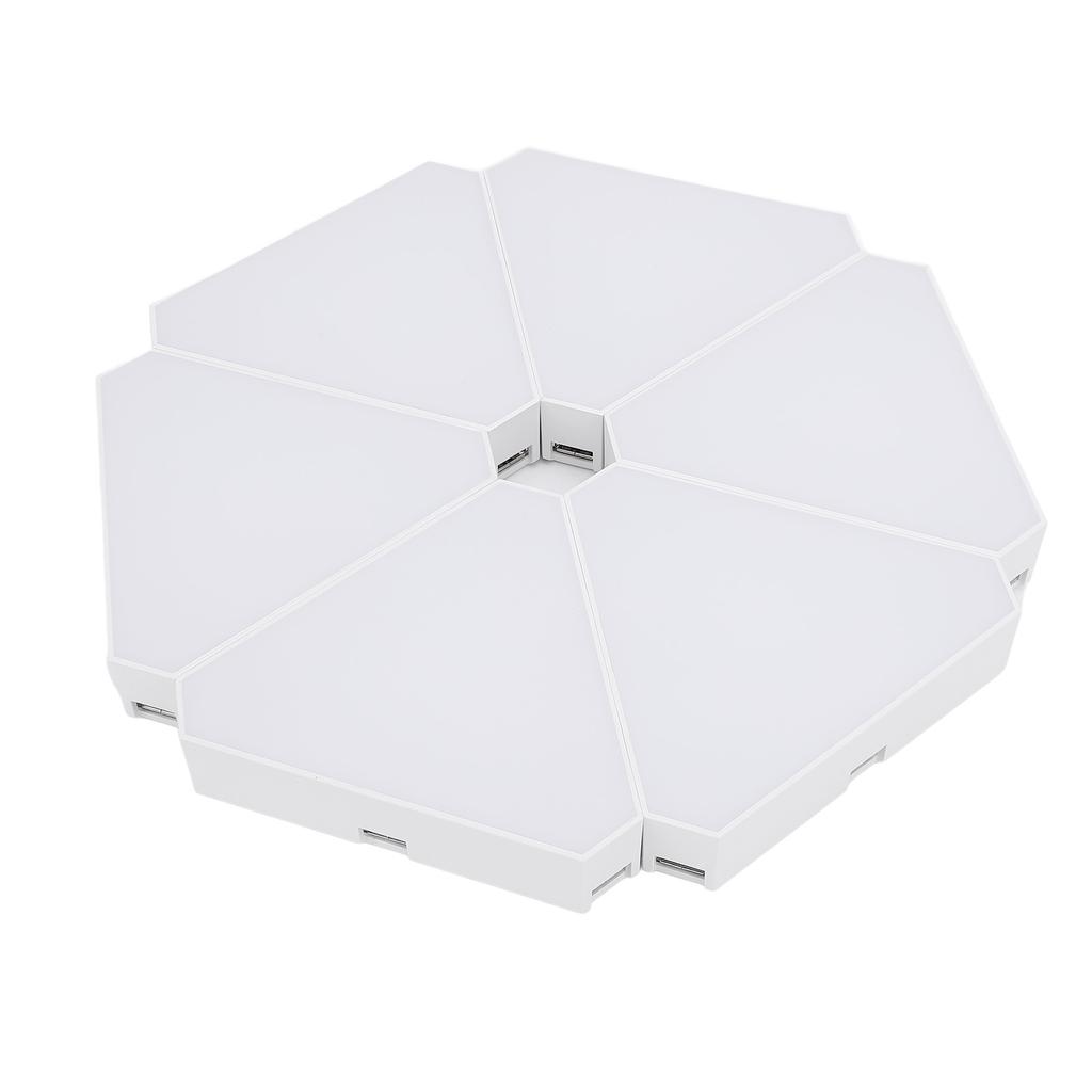 6er-Set Dreieck Wandleuchte 16 Millionen Farben Musik-Sync Bluetooth APP Fernbedienung RGB LED Licht