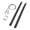 AX1675X WiFi 6E M.2 Wireless Card 2.4G 5G 6G Triple Band   5.3 PC   Adapter with Dual 8db   Support for  