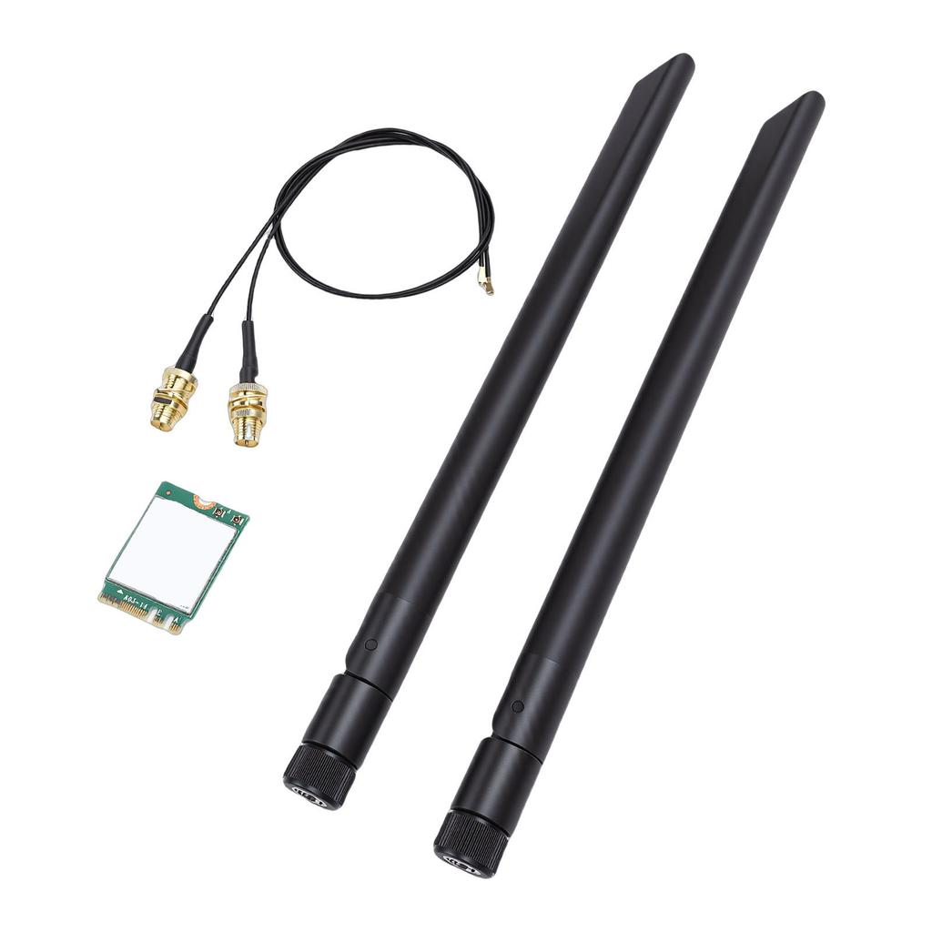 AX1675X WiFi 6E M.2 Wireless Card 2.4G 5G 6G Triple Band 5.3 PC Adapter with Dual 8db Support for