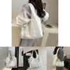Style Lace Sweet Blossom Canvas Tote Bag Large Capacity For Outings Daily
