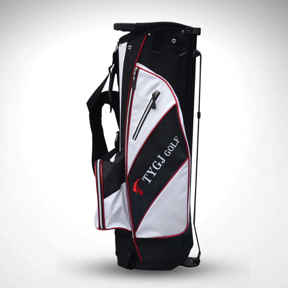 Portable Golf Rack Bag With Braces Bracket Golf Bag With Stand Support Lightweight Golf Bag