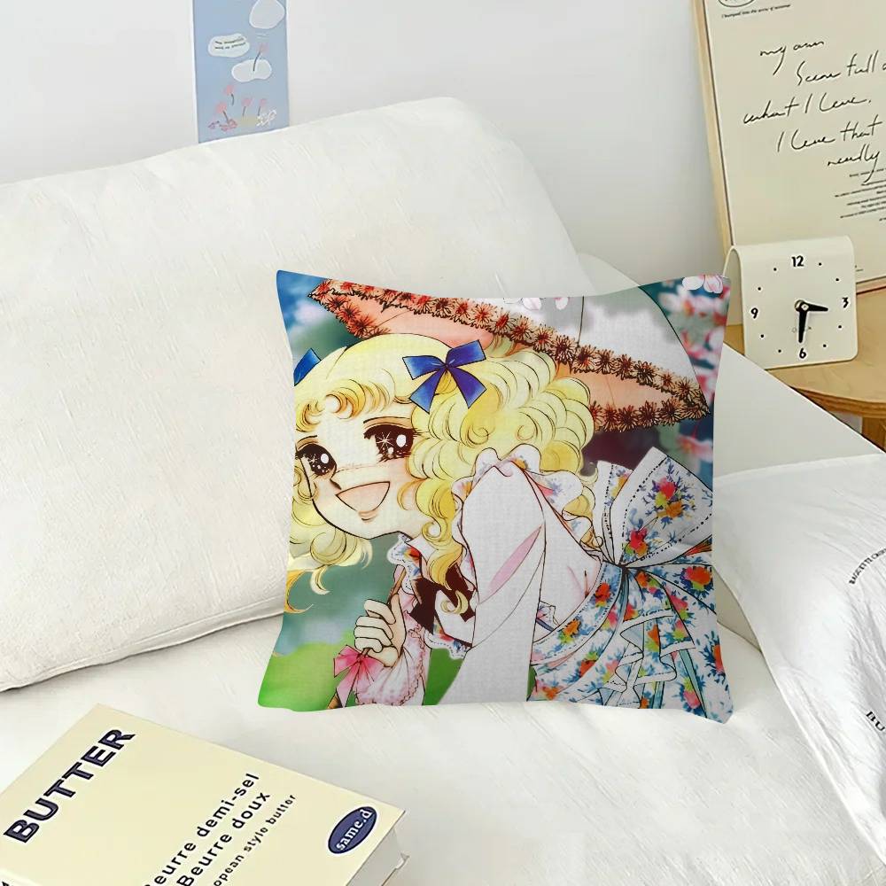 Anime Candy Candy Cushion   Pillow Cushion Cover Pillowcase Living Room Sofa Home Decor Customized