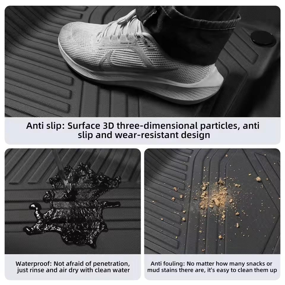 LUCKEASY for Xpeng G6 Rear Seat Backrest Protective Pad Cargo Liner Trunk Pad TPE Car Floor Mats Auto Interior Accessories