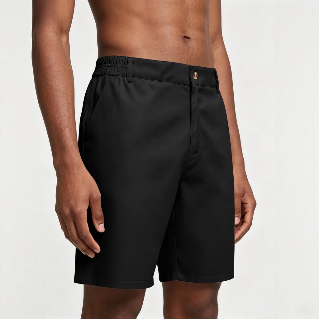 Shorts de Golf d'Été pour Homme à Taille Élastique Casual Sport Entrejambe de Cinq Pouces Tissu Léger Respirant à Séchage Rapide
