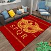 Roman Empire SPQR Eagle Emblem Red Carpet, Classic Floor Mat Decor Suitable for Use As an Anti-slip for Living Room Bedroom Sofas