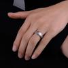 Men Matte Geometric Band Finger Ring Wedding Engagement Jewelry Gift