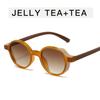 Fashion Trendy Women Sunglasses Round Shape Anti-reflective Sun Glasses Female Vintage Style Party Club Woman Sun Glass