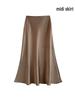 French Luxury Imitation Satin High-Waist Fishtail Midi Skirt for Women