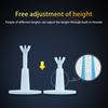 2Pcs Golf Tee with 53MM Base Height Adjustable Golf Aid Driving Range Indoor Outdoor Bendable Rubber Golf Ball Holder Golf