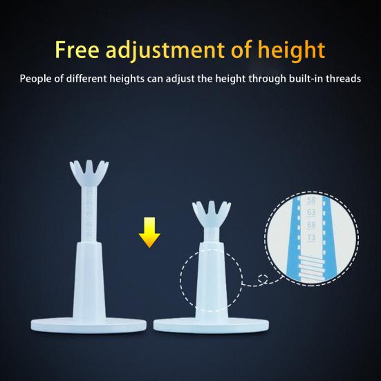 2Pcs Golf Tee with 53MM Base Height Adjustable Golf Aid Driving Range Indoor Outdoor Bendable Rubber Golf Ball Holder Golf