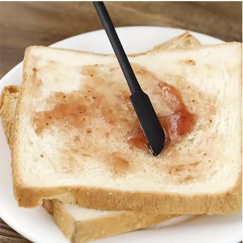 3-Piece Mini Silicone Spatula Set - Heat Resistant, Multiple Sizes for Jar, Bottles and Kitchen - Perfect for Cooking, Baking