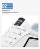 Versatile 2025 Plus Size Men's Fashion Sneakers - All-Season Soft Sole White Shoes