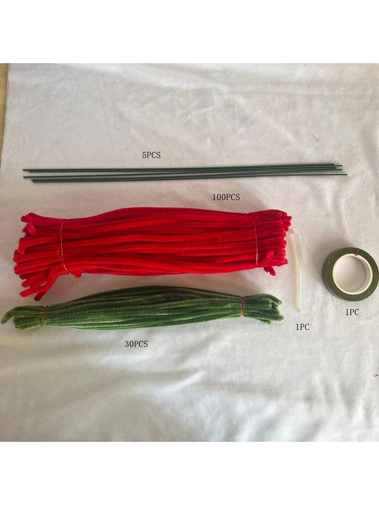 DIY Handmade Twisting Rod Material Pack, Rose Tulip Bouquet, Used for Making Flowers, Birthday Gifts, Interior Decoration Suppli