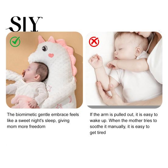 Adjustable Baby Patting Device Patter for Sleep Startle Prevention Stuffed Doll Pillow with Soothing Tool Palm Pad Companion Music Comforting Newborns