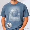 Pixel Art Basketball T-Shirt, Dithered Design Tee, Retro Sport Graphic, Vintage Unisex, Comfort Colors 1717, Streetwear, Gift for Him