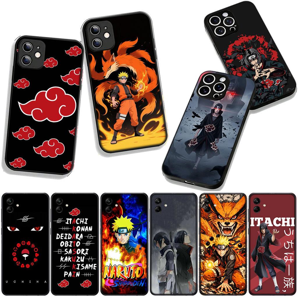 for Samsung Galaxy A25 A37 A57 A12 A14 A50 A51 A70 A71 A72 A04 M15 Note 20 9 8 10 Case Sasuke Uchiha Itachi Narutos Akatsuki