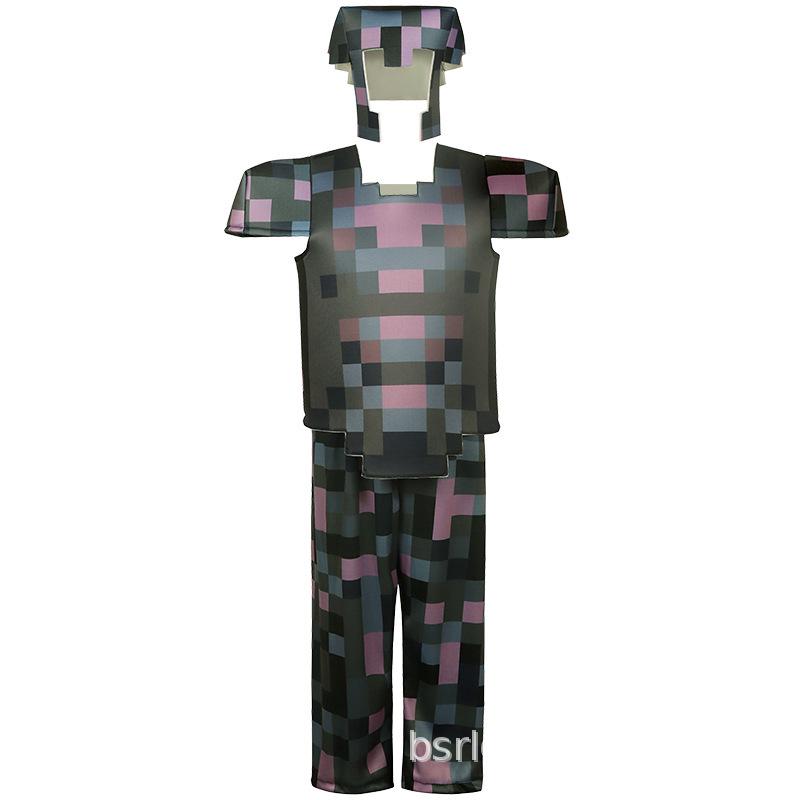 My World Minecraft Diamond Armor Cosplay Costume for Halloween
