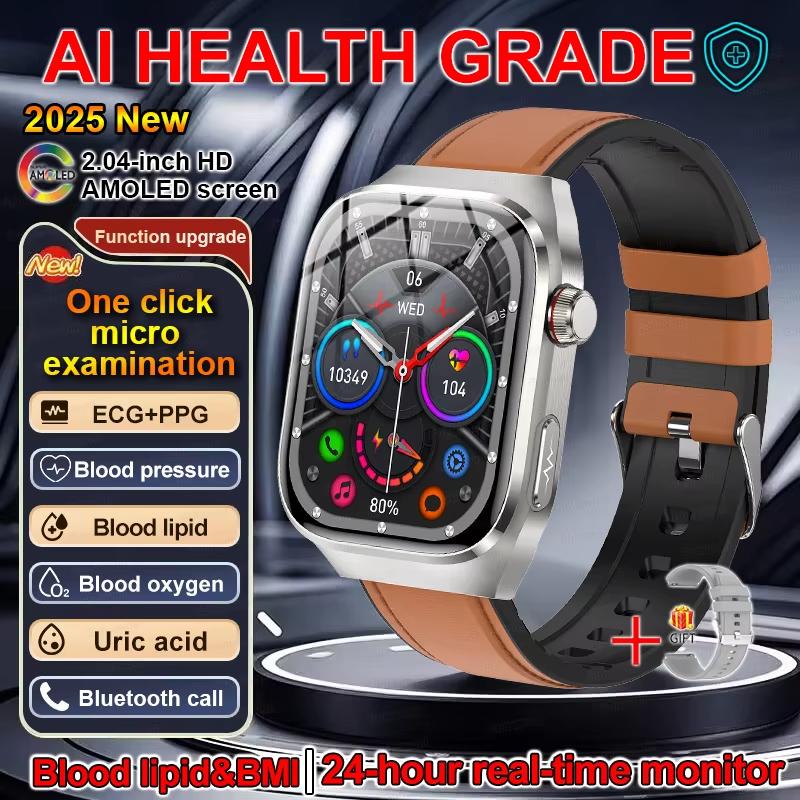 Smartwatch Homens Mulheres Assistente de Voz Chamada Mostrador Personalizado Pressão Arterial Monitoramento Esportivo ECG Saúde Smartwatch para Huawei Xiaomi IOS