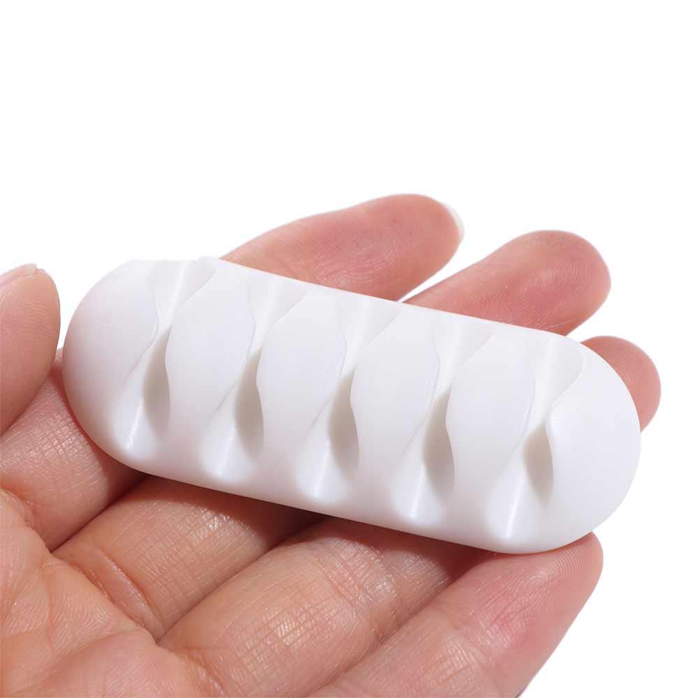 5 Holes/1 Hole/3 Holes Cable Organizer Multifunctional Self Adhesive Cable Holder TPR Silicone Cord Clips Headphone Wire