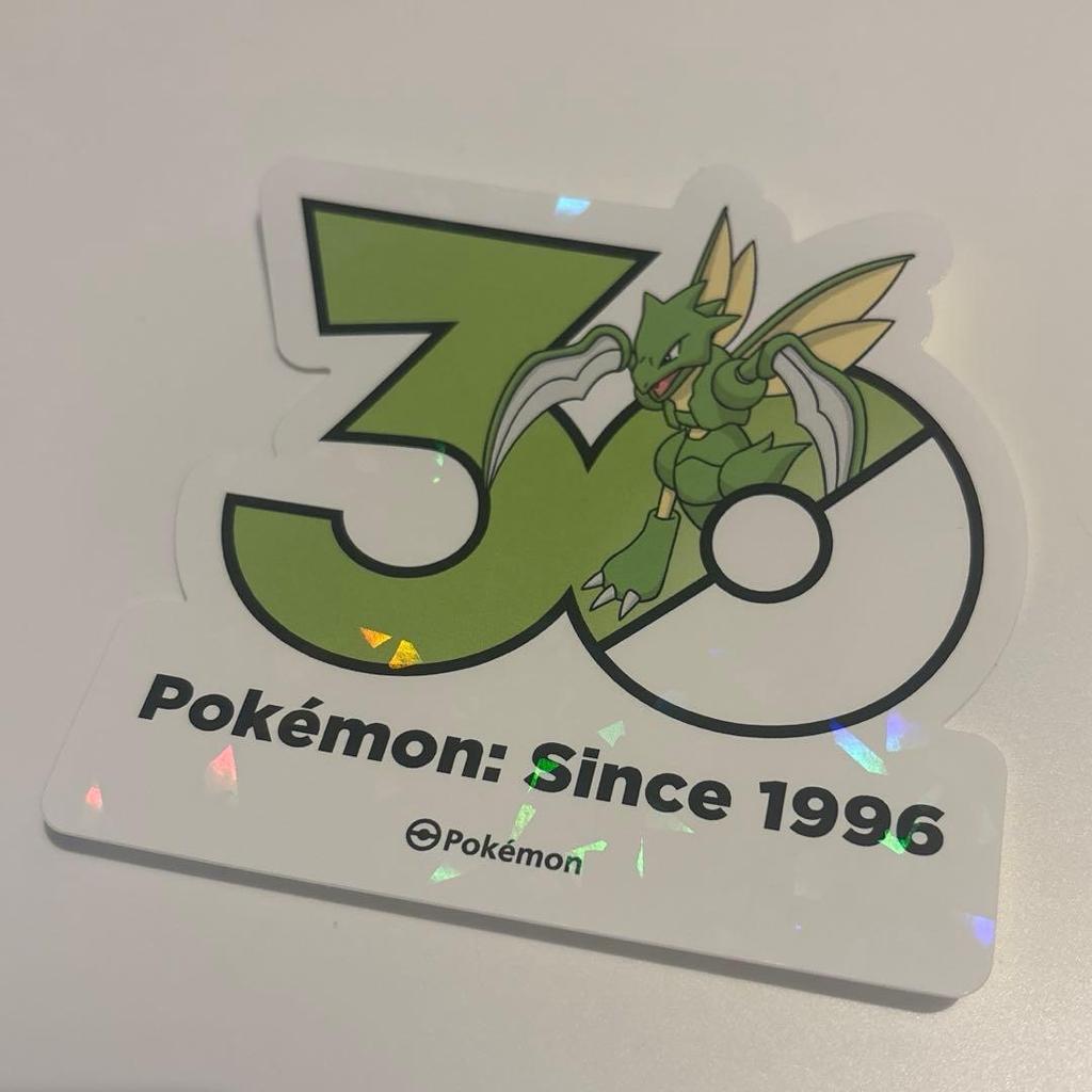 Pokemon Korea Limited 30th Anniversary Sticker Strike
