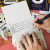 Abschlussgrußkarten-Set Handgeschrieben Englischer Stil mit Umschlägen & Stickern Kreative Handgezeichnete Segenskarten